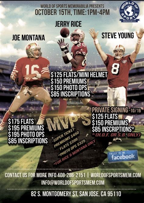 Joe Montana, Jerry Rice & Steve Young | Trifecta Sports Collectibles