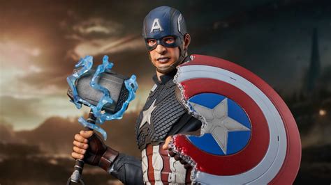 Diamond Select Assembles Avengers: Endgame Captain America Mini-Bust ...