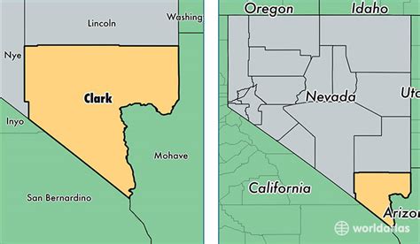 Map Of Clark County Nevada - Maps For You