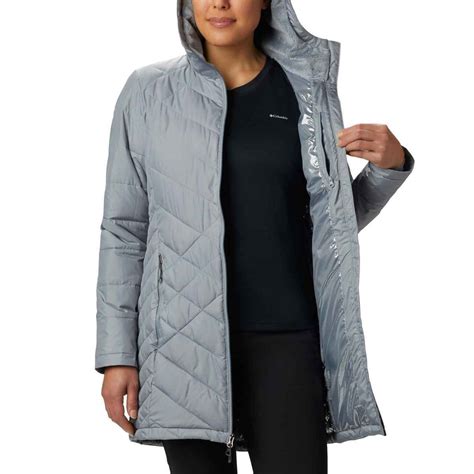 Columbia Women's Heavenly Long Winter Jacket - Tradewinds Gray - L - Tradewinds Gray L ...