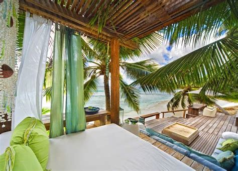 North Island Seychelles | Tropical beach houses, Outdoor bedroom, House of turquoise