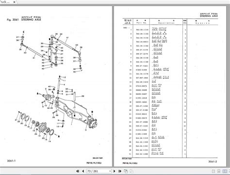 Komatsu Forklift Truck FG10,14,15-11 Parts Book