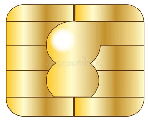 Gold Credit Debit Card Chip Stock Illustration - Illustration of gold, design: 91271728