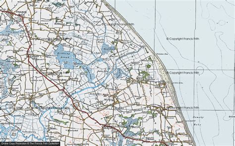 Historic Ordnance Survey Map of The Norfolk Broads, 1922