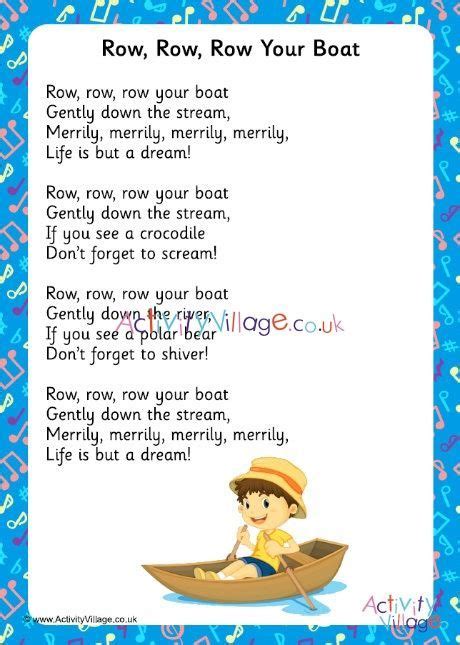 Row Row Row The Boat Nursery Rhyme Best Sale | www.welcome-pack.net