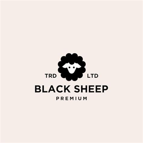 Premium Vector | Premium black sheep logo design