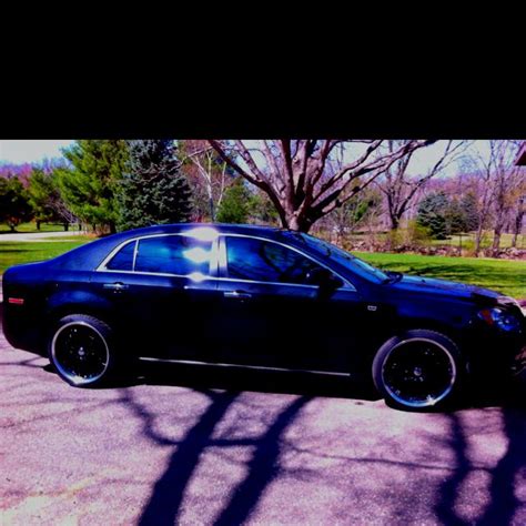 Our new ride! Black 2010 Chevy Malibu ltz trim with black rims! It's ...