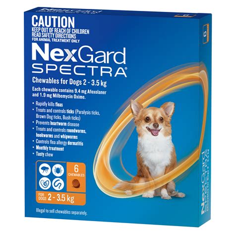 NexGard Spectra Flea, Ticks, Heartworm, Intestinal Worm For Dogs 6 Pack | eBay