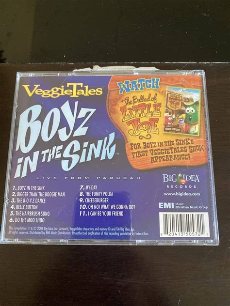 Veggietales boyz in the Sink Live From Paducah CD 2006 - Etsy