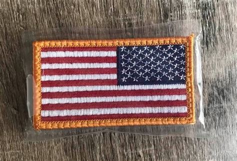 Reverse American Flag Patch with Hook and loop backing US | Etsy