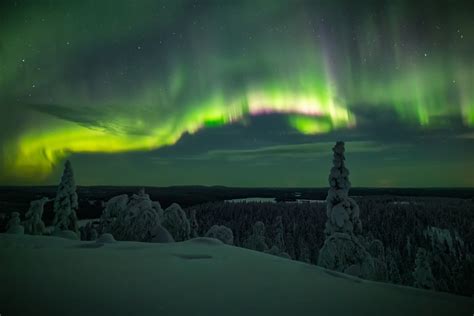 Northern Lights, Aurora Borealis in Rovaniemi, Lapland