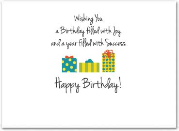 Business Birthday Card - Employee Birthday Cards