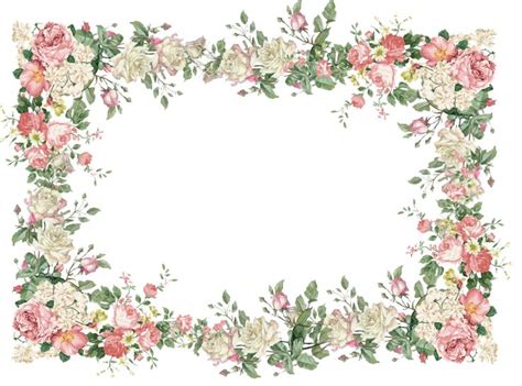 Vintage Flower Border