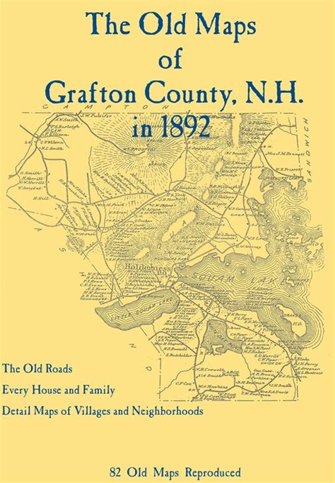 The Old Maps of Grafton County New Hampshire in 1892 | Etsy