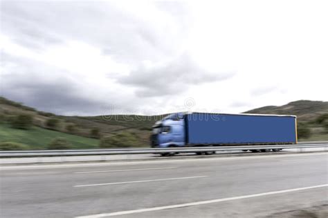 Blue delivery Truck stock photo. Image of freight, blue - 182277710