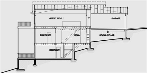 Walkout Basement House Plans, Daylight Basement on Sloping Lot