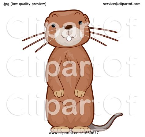 Clipart of a Cute Gopher - Royalty Free Vector Illustration by BNP ...