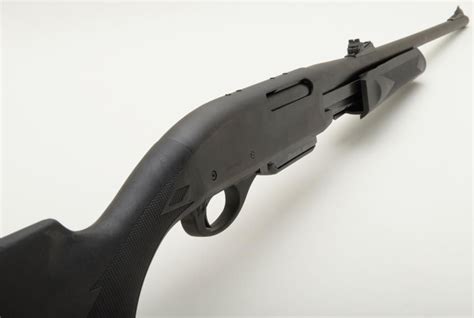 Remington Model 7600 pump action magazine rifle, .308 Win. cal., 22-1/2” barrel, mat black finish, c