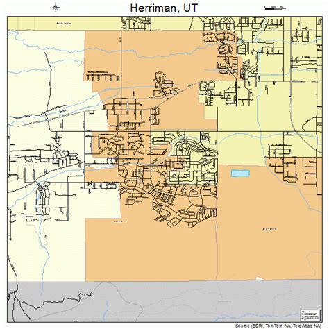 Herriman Utah Street Map 4934970