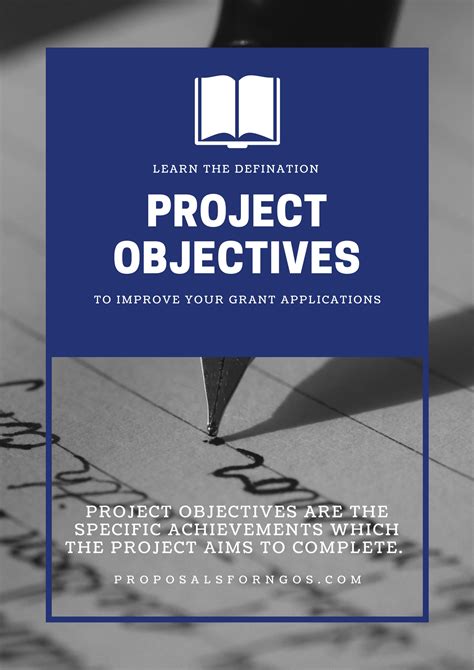 Project Objectives - Proposal for NGOs