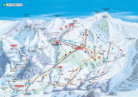 Grindelwald First Trail Map • Piste Map • Panoramic Mountain Map