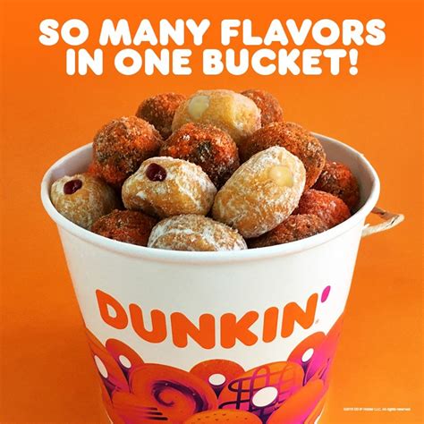 Dunkin Donuts Munchkins Flavors