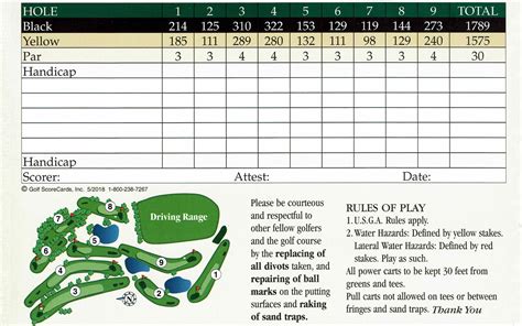 Scorecard – Meriwether Golf Club