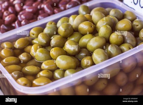 Green Olive Healthy Food Stock Photo - Alamy