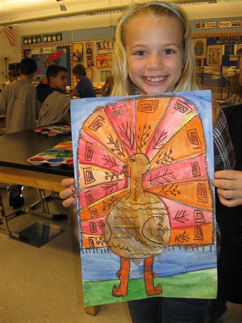 Jamestown Elementary Art Blog: 2nd Grade | Turkey art, Thanksgiving art projects, Thanksgiving art