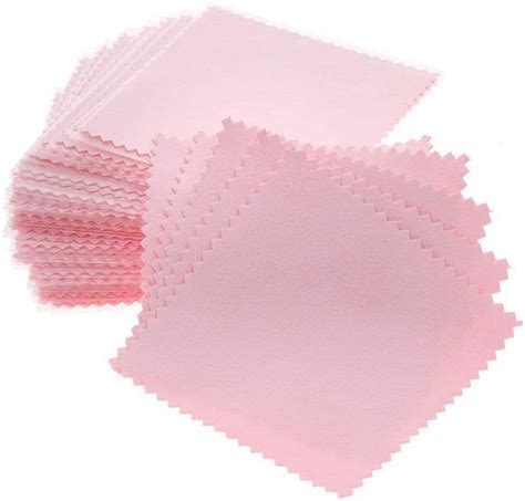 Haobase 50-Pack Jewelry Cleaner Cloth, Polishing for Sterling Silver, Gold, Platinum, Pink ...