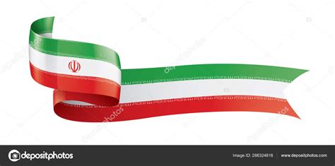 Iran flag, vector illustration on a white background Stock Vector by ...