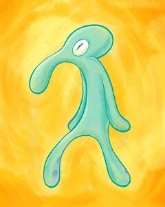 Bold And Brash Decal Poster, Painting style print Squidward, Spongebob ...