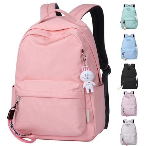 Basic Sporty Candy Color Teens' Travel School Girls Backpack Book Bag - KKbags.com