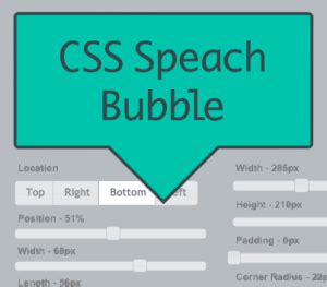 CSS Speech Bubble Generator – inJoy - Web Design Blog