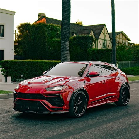 Lamborghini Urus Gets a Wide Body Attitude Adjustment, Wears Red With ...