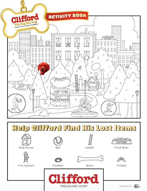 Clifford the Big Red Dog Printables and Activity Sheets - Rockin Mama™