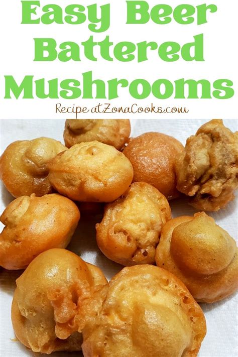 Easy Beer Battered Mushrooms | Beer batter recipe, Battered mushrooms, Deep fried recipes