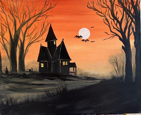 Sip and Paint – ” Haunted House” cancelled | Art Studio 27