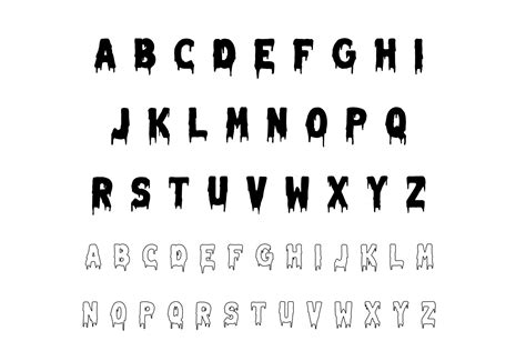 Modern Horror Alphabet Font A to Z 2964214 Vector Art at Vecteezy