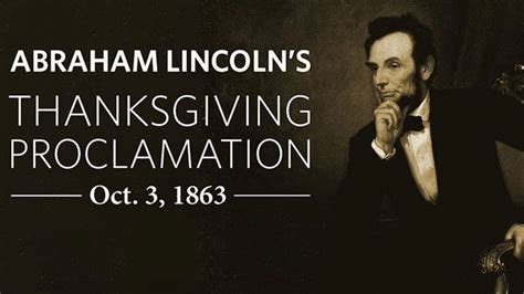 Thanksgiving Day Proclamation, 1863 - 英文之旅