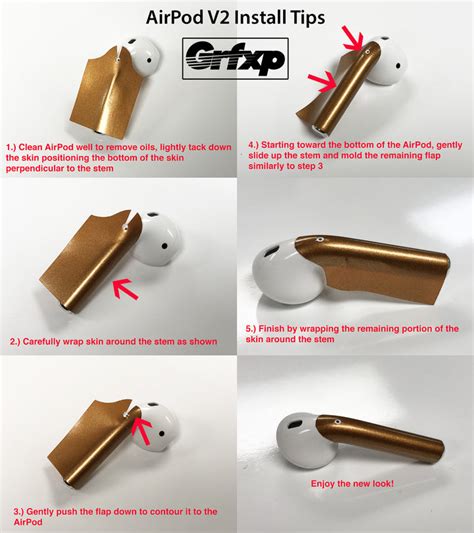 Apple AirPod Skins *Version 2* (Stem & Case Overlay Kit) – Grafixpressions