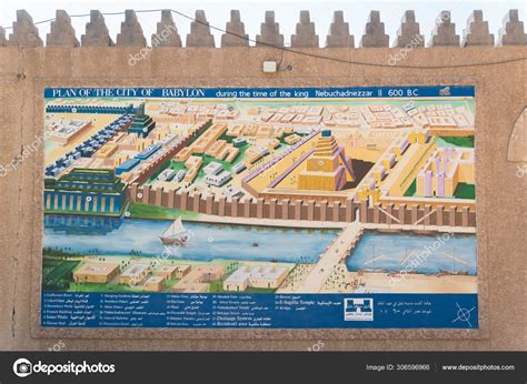 Iraq Babylon July 2019 Map Babylon Ancient City Iraq – Stock Editorial ...