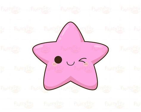 Kawaii Star Clipart Cute Stars Clip Art Galaxy Happy Funny - Etsy ...