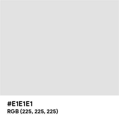 Light Silver color hex code is #E1E1E1