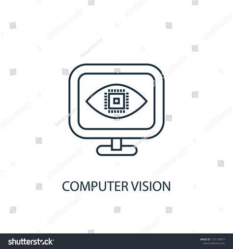 Computer Vision Icon Simple Element Illustration Stock Illustration 1121139677 | Shutterstock