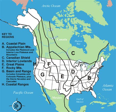 8 Geographic Regions Of North America Map - Felice Thomasina