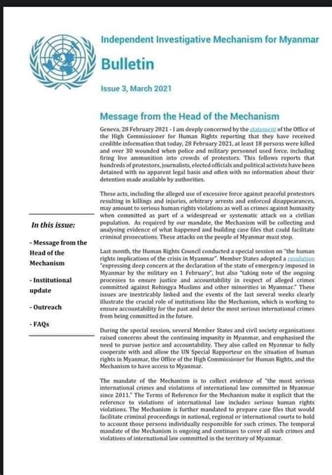 The UN has issued a letter. Human Rights Violation and Crime Against ...