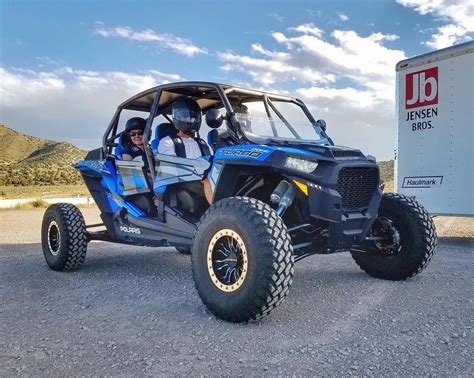 Maiden voyage of the RZR 4 seater #oristruts #rzrturbo photo by @pogijensen | Rzr, Rzr turbo ...