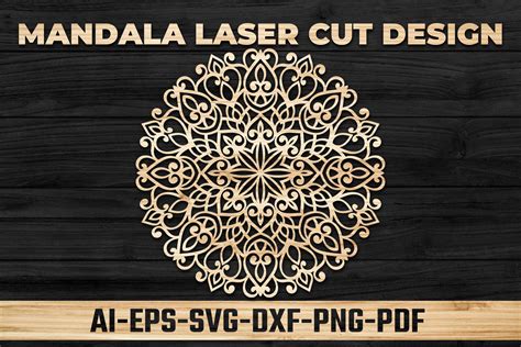 Mandala Laser Cutting SVG Graphic by LaijuAkter · Creative Fabrica