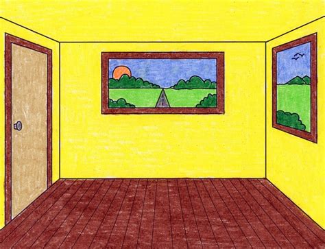 How to Draw a Room in One Point Perspective · Art Projects for Kids